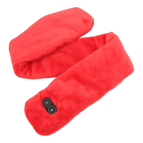 (Red) Heating Scarf Smart Temp Adjust USB Massage Red 2