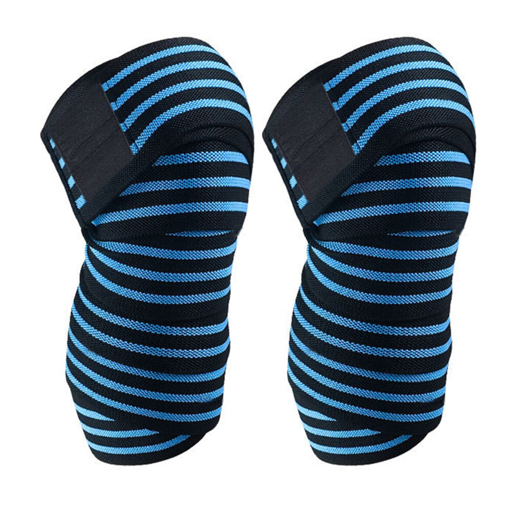 2Pcs Knee Brace Nylon Compression Kneecap Support Sleeve Hoop Loop