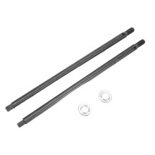 (Black) RC Rear Axle Shaft Set Steel Spacer Losi Baja Rey Silver