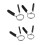 4PCS Barbell Spring Clip 3.2mm Wire 2 Turns 25mm Diameter 2