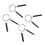 4PCS Barbell Spring Clip 3.2mm Wire 2 Turns 25mm Diameter 3