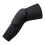 (Black L) 2 Pcs Knee Compression Sleeves High Elastic Fast Drying Black L 3