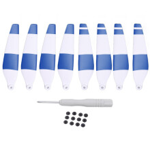 (Blue) Drone Propellers for Mini 3 Pro 6030F Quiet Flight Red Double Sided