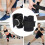 2 PCS D Ring Ankle Strap Elastic Rope Protector Black Silver White 5
