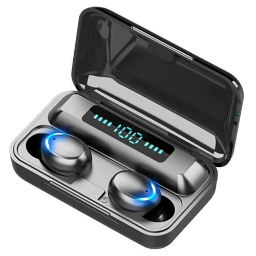 F9-5 Black ABS LED Touch Control Wireless Headphone 1