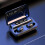 F9-5 Black ABS LED Touch Control Wireless Headphone 5