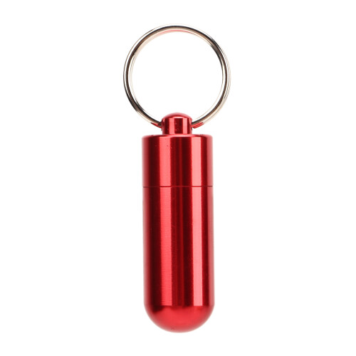 (Red) Snooker Pool Cue Tip Shaper Tool with Key Chain Blue