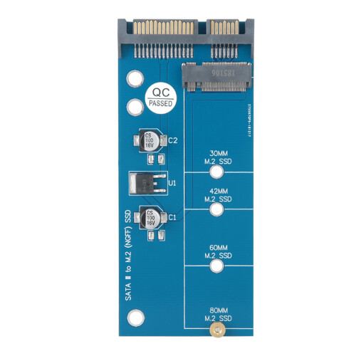 NGFF M.2 to SATA Riser Card Adapter Blue Board Type-B 1