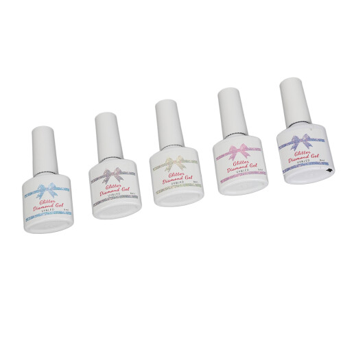 5-farbiger Nagellack-Glitter-Set mit Glitzer 1