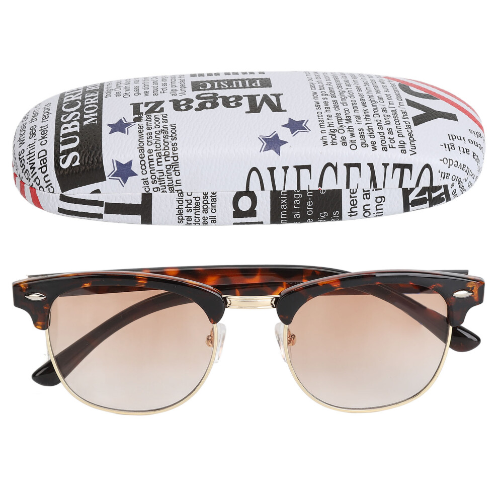(Leopard Print Frame +200) Progressive Multifocus Reading Glasses Photochromic +1.00