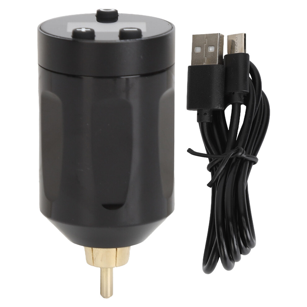 1500mAh Wireless Tattoo Power Supply LCD Fast Charging RCA