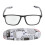 (Black Frame Gray Legs +150) Lesebrille Blaulichtfilter +1.50 Grau/Braun 1