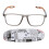 (Grey Frame Brown Legs +150) Lesebrille Blaulichtfilter +1.50 Grau/Braun 1