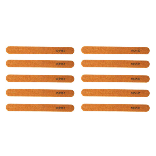 10x Professional Wood Core Nail Files Reusable