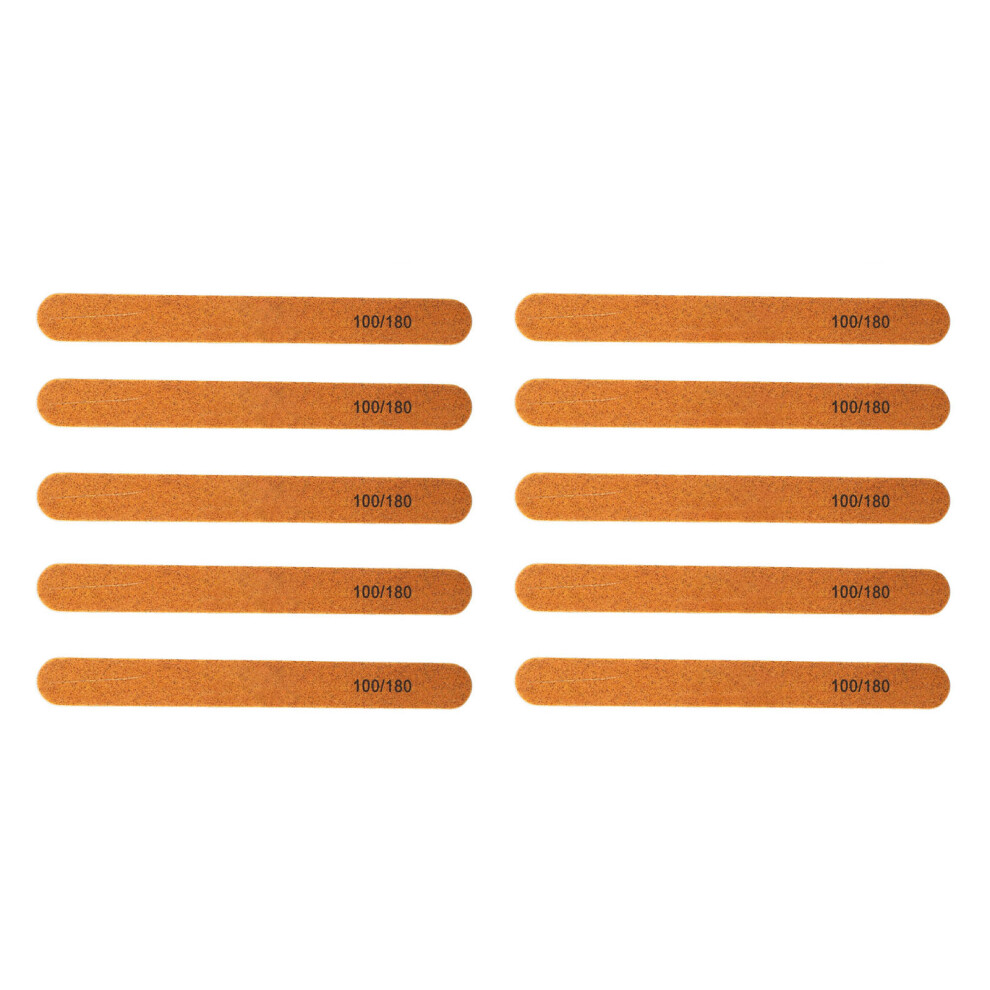 10pcs Nail File Professional Wood Core Reusable