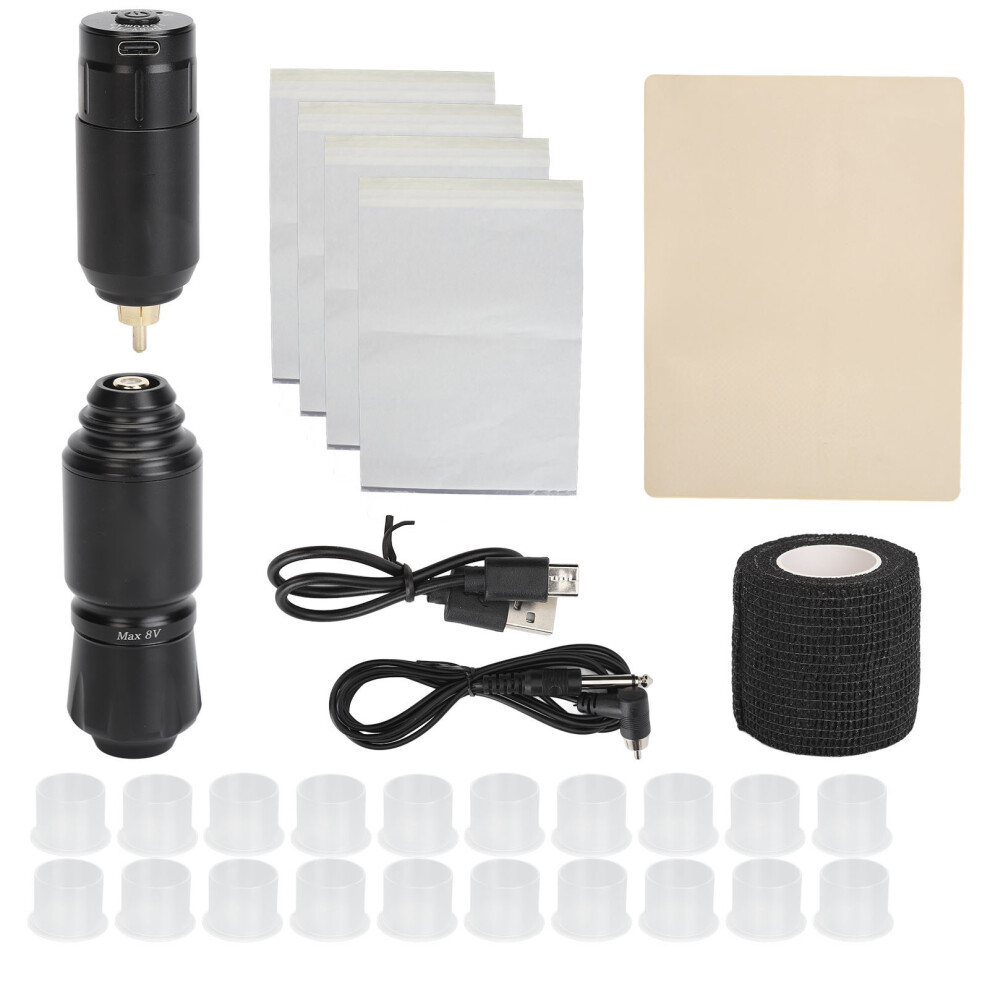 Black (Black) Rotary Tattoo Machine 10000Rpm 1500Mah Wireless Power Pen Rca