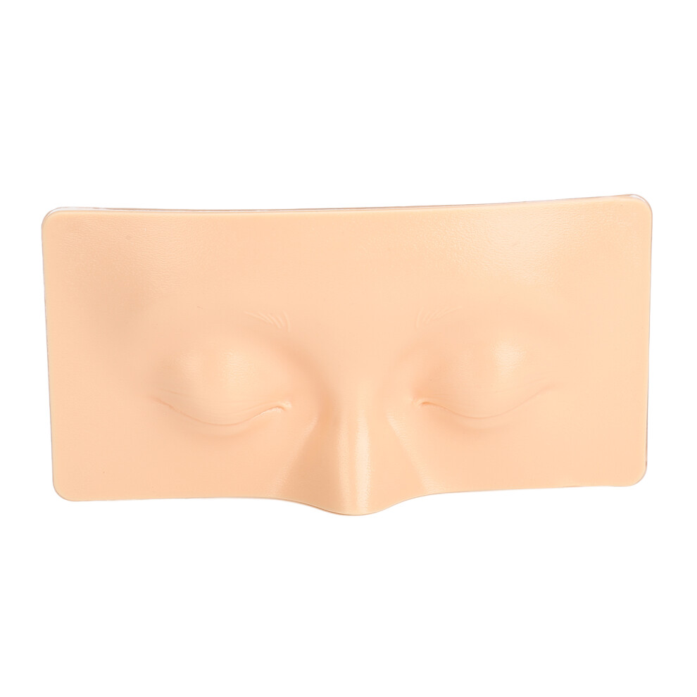 Yellow/Black ( Skin) 3D Silicone Makeup Practice Face Eyes Mannequin Skin