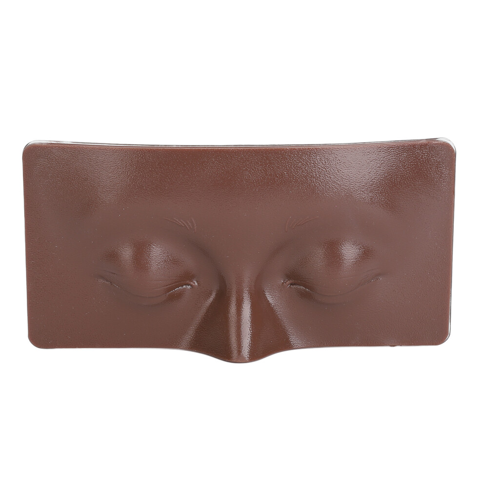 Black ( Skin) 3D Silicone Makeup Practice Face Eyes Mannequin Skin