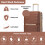 20inch British Traveller Luxury Multi-Texture PP Hard Shell Suitcase With TSA Lock 6