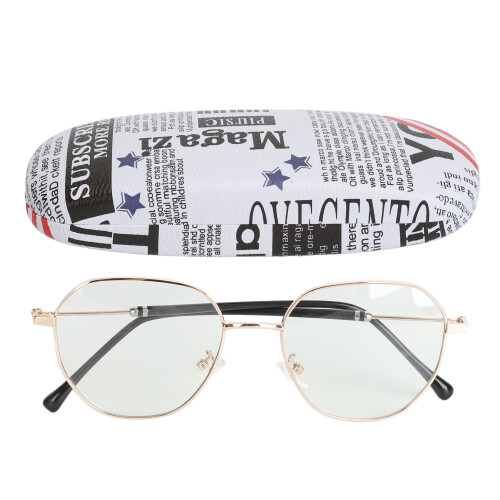 (Gold Frame) Blue Light Polarized UV Sunglasses Metal Frame