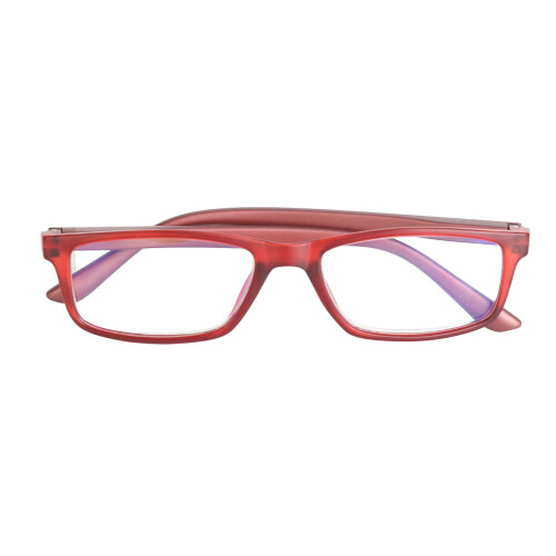 (Red +100) Blaulichtfilter-Lesebrille +1,00 HD kratzfest leicht 1