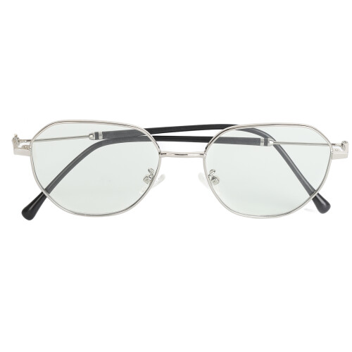 (Silver Frame) Blue Light Polarized UV Sunglasses Metal Frame 1