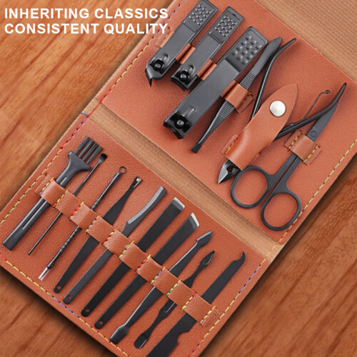 16PCS Stainless Steel Nail Care Tool Set