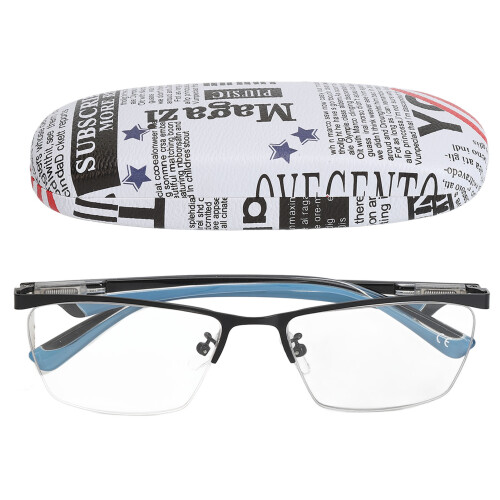 (Blue Legs +300) Lesebrille Blaulichtfilter Multifokus +200