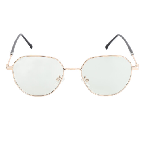 (Gold Frame) Blue Light Polarized UV Sunglasses Metal Frame 2