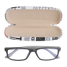 (Black Frame +100) Blaulichtfilter-Lesebrille +1,00 HD kratzfest braun