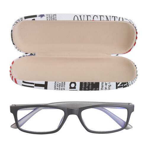 (Black Frame +100) Blaulichtfilter-Lesebrille +1,00 HD kratzfest braun
