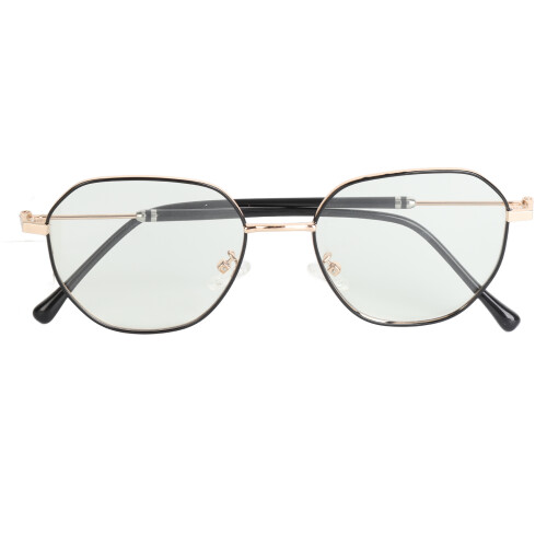 (Black Gold Frame) Blue Light Polarized UV Sunglasses Metal Frame 1