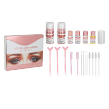 2-in-1 Augenbrauen-Laminierungsfarbkits Semi-permanent Schwarz Braun