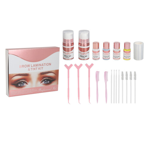 2-in-1 Brow Lamination Tint Kit Zwart Bruin
