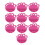 (Rose Red) 10PCS Silicone Ink Cup Holders Safe Washable Reusable Black 1