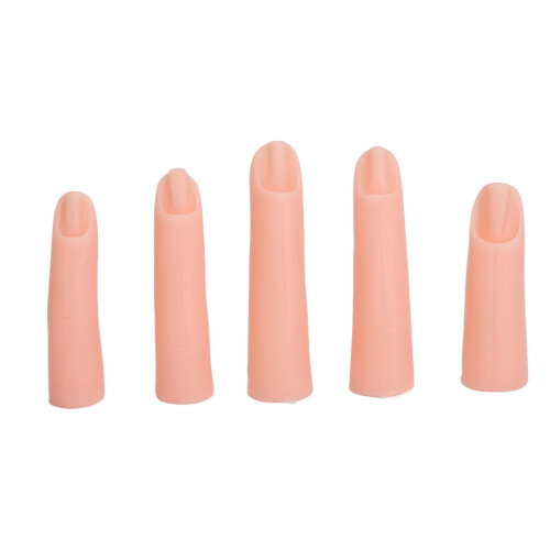 5 Stks Silicone Vingermodel Nail Art Training 2