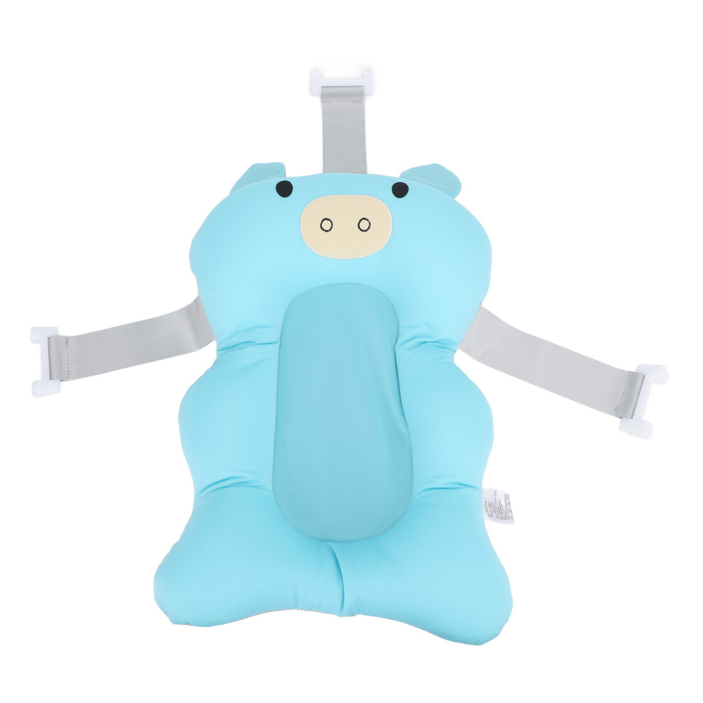 (Blue) Baby Bath Tub Seat Cushion Soft Floating Support Pillow Blue