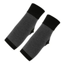 (L 24-28cm Arch Circumference) 2x Knöchelkompressionsmanschette offen Zeh Faszienplantar S 12-18cm