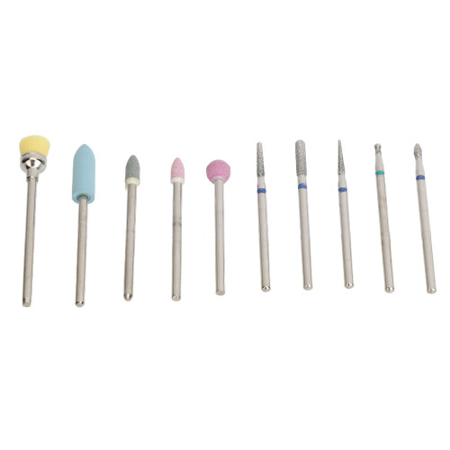 10x Nageldrillbits aus Wolframstahl Keramik Staubfrei 1