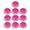 (Rose Red) 10PCS Silicone Ink Cup Holders Safe Washable Reusable Black 2
