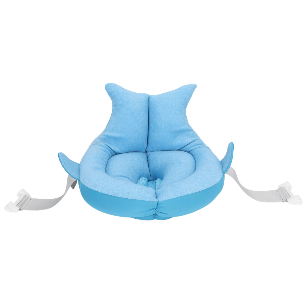 () Baby Bathtub Cushion Soft Safe Floating Infant Bath Support Mat Blue/Pink
