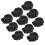 (Black) 10PCS Silicone Ink Cup Holders Safe Washable Reusable Black 5
