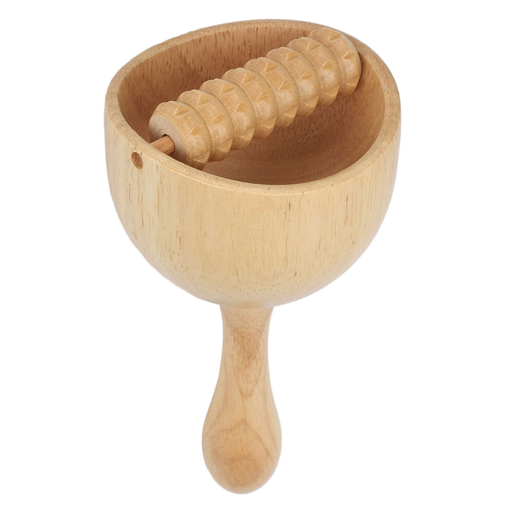 Massaging Roller Cup Gua Sha Wooden Scraping Stick for Home