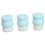 Spazzola viso doppia faccia 3 pezzi blu 3