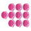 (Rose Red) 10PCS Silicone Ink Cup Holders Safe Washable Reusable Black 3