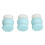 Spazzola viso doppia faccia 3 pezzi blu 4