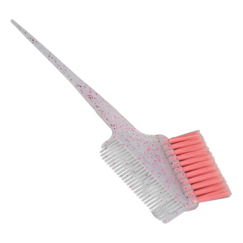 5Pcs Hair Dye Brush Pink Soft Bristle Glitter Handle Salon 1