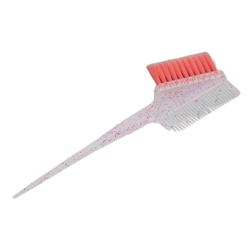 5Pcs Hair Dye Brush Pink Soft Bristle Glitter Handle Salon 2