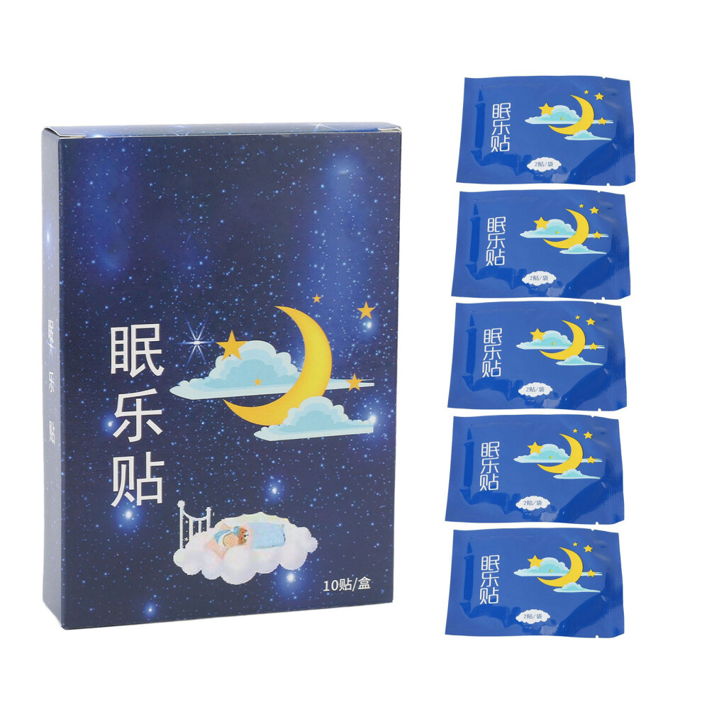 10pcs Insomnia Sticker Plant Extract Acupoint Pressure Patches