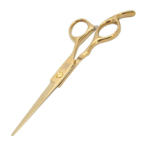 Edelstahl-Frisierschere mit ergonomischem Griff 1